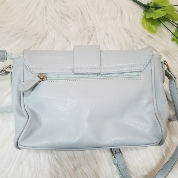 ALDO Crossbody Bag Color Baby Blue Adjustable Straps And Gold Hardware. - Picture 7 of 17